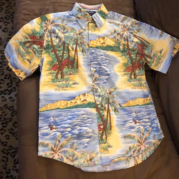 tommy hilfiger beach shirt